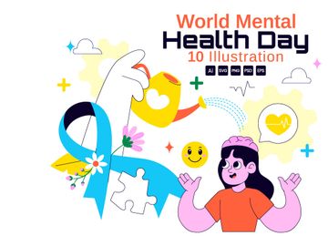 10 World Mental Health Day Illustration
