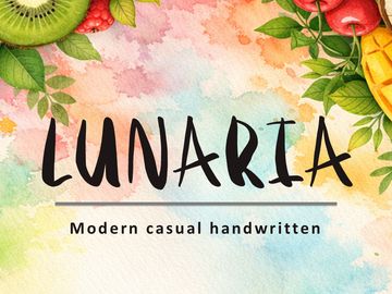LUNARIA – Modern casual handwritten font (OTF)