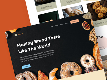 Bread.lur - Bread Culinary Landing Page