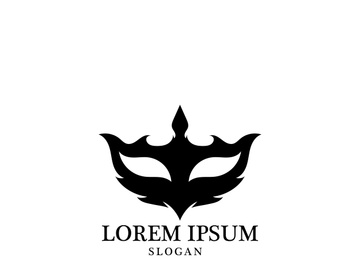 Masquerade Carnival Mask Icon and symbol vector