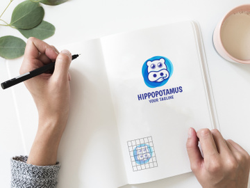 unique hippos - Logo Template