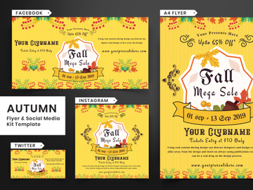 Autumn Festival Flyer & Social Media Pack-16