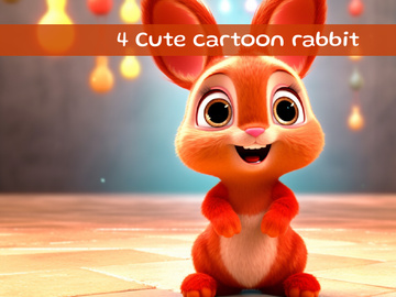 Cute cartoon rabbit