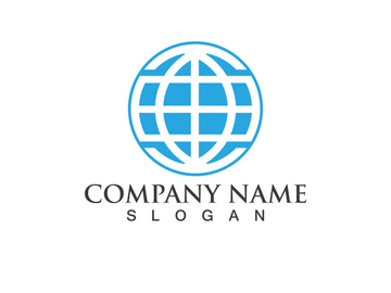 Globe wordl business finance logo