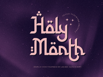 Holy Month - Arabic Display Font