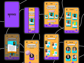 book app design - neubrutalism