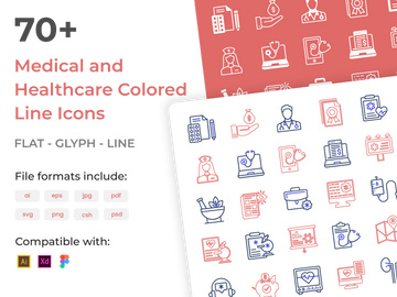 Creative design icons of medical and healthcare