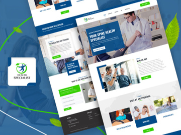 Health Specialist Template - UI Adobe XD