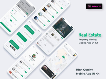 Real Estate & Property Mobile App Light Version (XD)