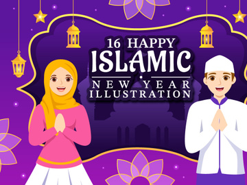 16 Happy Islamic New Year Illustration