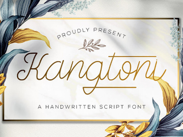 Kangtoni - Monoline Script Font