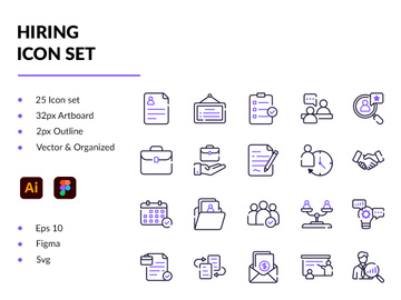 Hiring Icon Set