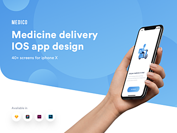 Medico medicine delivery IOS app ui kit