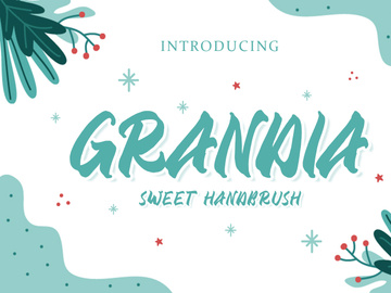 GRANDIA HANDBRUSH FONT
