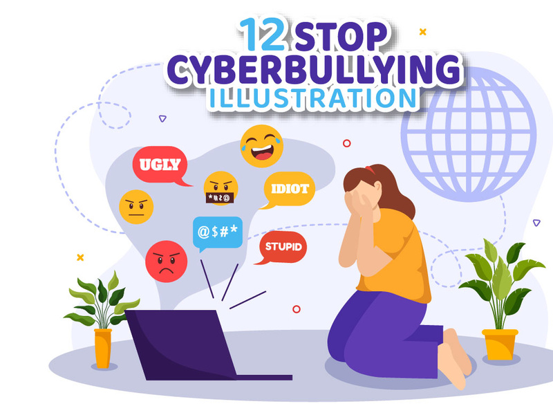 12 Stop Cyberbullying Illustration by denayuneep ~ EpicPxls