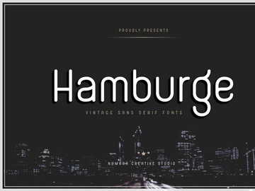 Hamburge Vintage Sans Serif Font