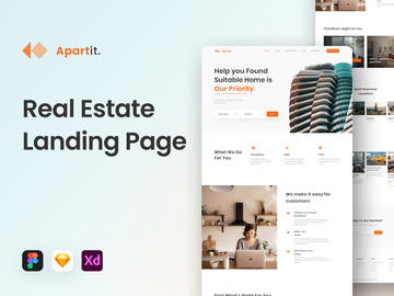 Apartit - Real Estate Landing Page