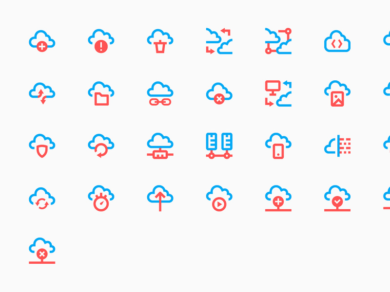 Cloud Technologies Icons