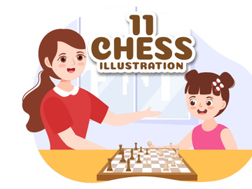 11 Chess Board Game Illustration