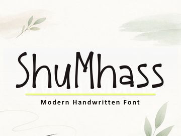ShuMhass — Modern Handwritten Font (OTF & TTF)