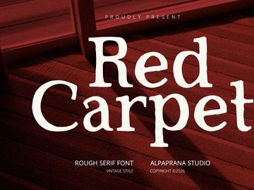 Red Carpet - Serif Font