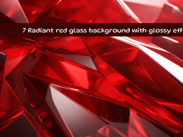 Radient red glass background with glossy effects