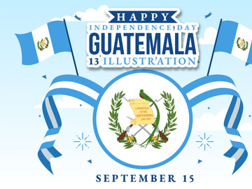 13 Guatemala Independence Day Illustration