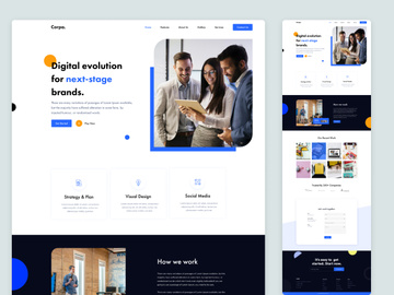 Corpa - Corporate Website Landing Page