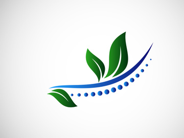 Creative Medical Chiropractic Concept Logo Design Template