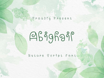 Abighail - Nature Script Font