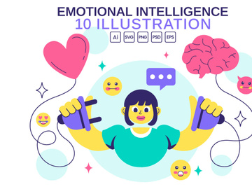 10 Emotional Intelligence Illustration