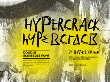 Hypercrack - Scribbles Font