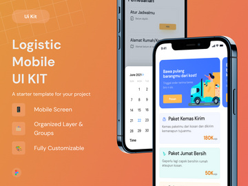 Logistic Mobile UI KIT - Dikirim