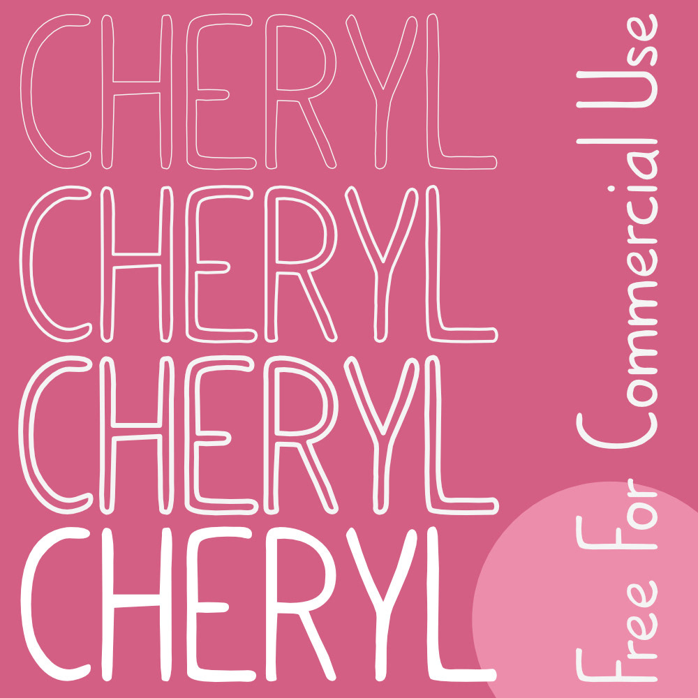 Cheryl - Eine verspielte Schrift