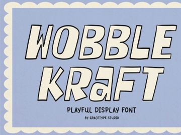 Wobble Kraft | Playful Display Font