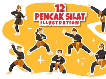 12 Pencak Silat Sport Illustration