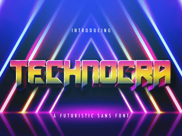 Technocra - Futuristic Sans Font