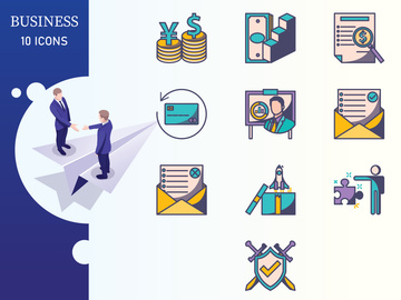 B Shadow : Business And Finance Icon Set