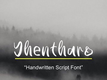 Yhentharo — Handwritten Script Font