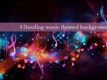 A music themed background