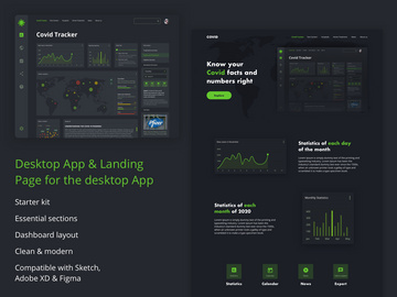 Covid Tracker - Dashboard & Landing Page
