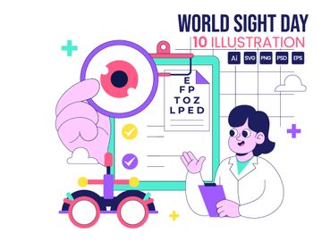 10 World Sight Day Illustration