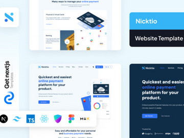 Nicktio NextJS Tailwind Website Template