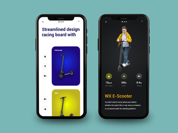 Rides Scooter Apps UI Kit