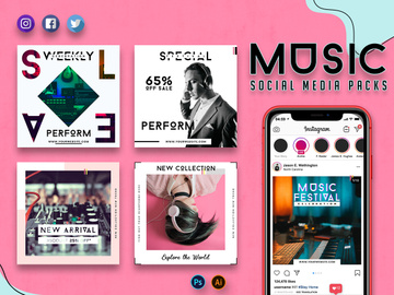 Music Promo Social Media Packs
