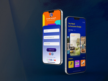 Furniture Sale Mobile App ui Kit.