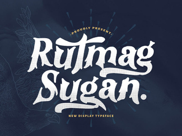 Rutmag Sugan - Decorative Display Font