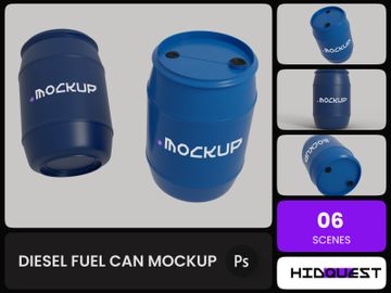 Diesel Fuel Can Mockup