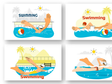 7 Swimming Pool Illustration