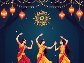 Happy Diwali festival celebration